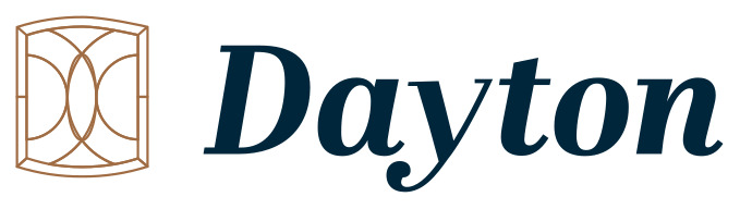 dayton logo on a gray background at The  Dayton