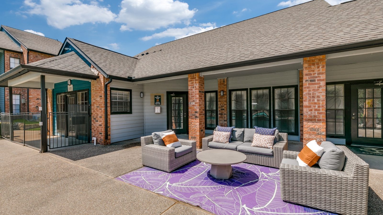the patio at The Dayton